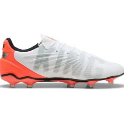 Puma King Match FG - AG voetbalschoenen PUMA white PUMA silver glowing red
