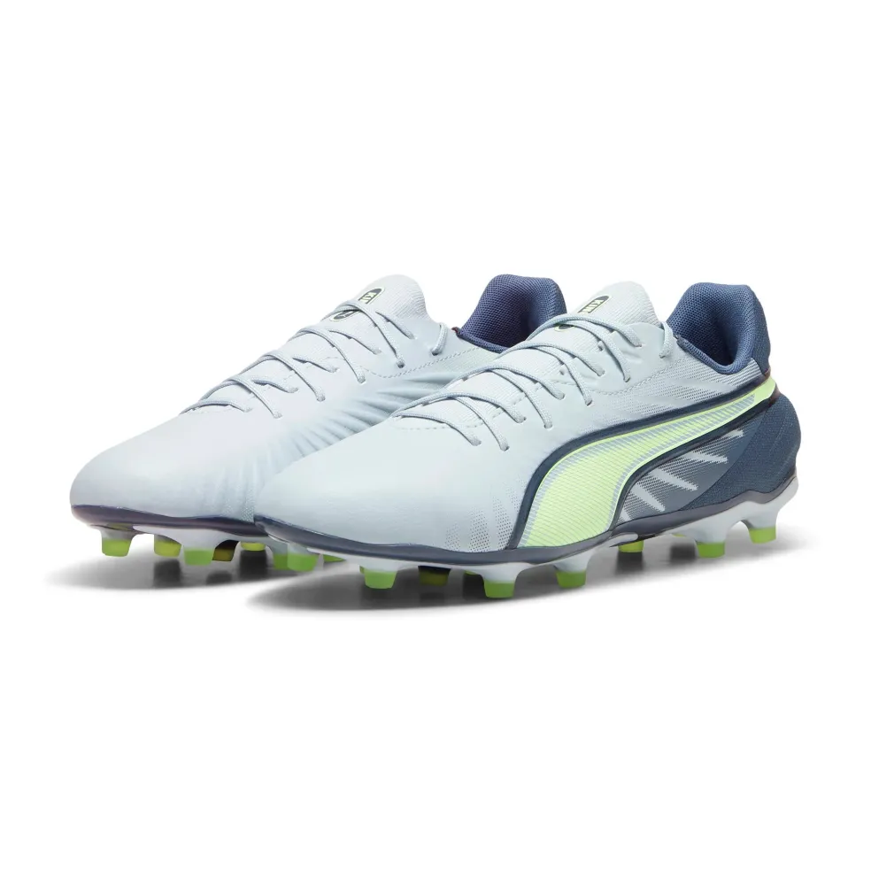 Puma KING MATCH FG AG voetbalschoenen heren frosted dew fizzy apple grey skies