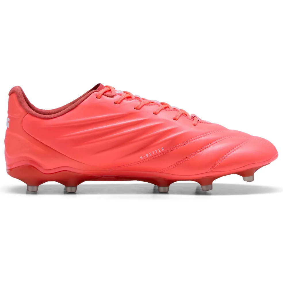 Puma KING PRO FG AG voetbalschoenen heren glowing red PUMA white red fire