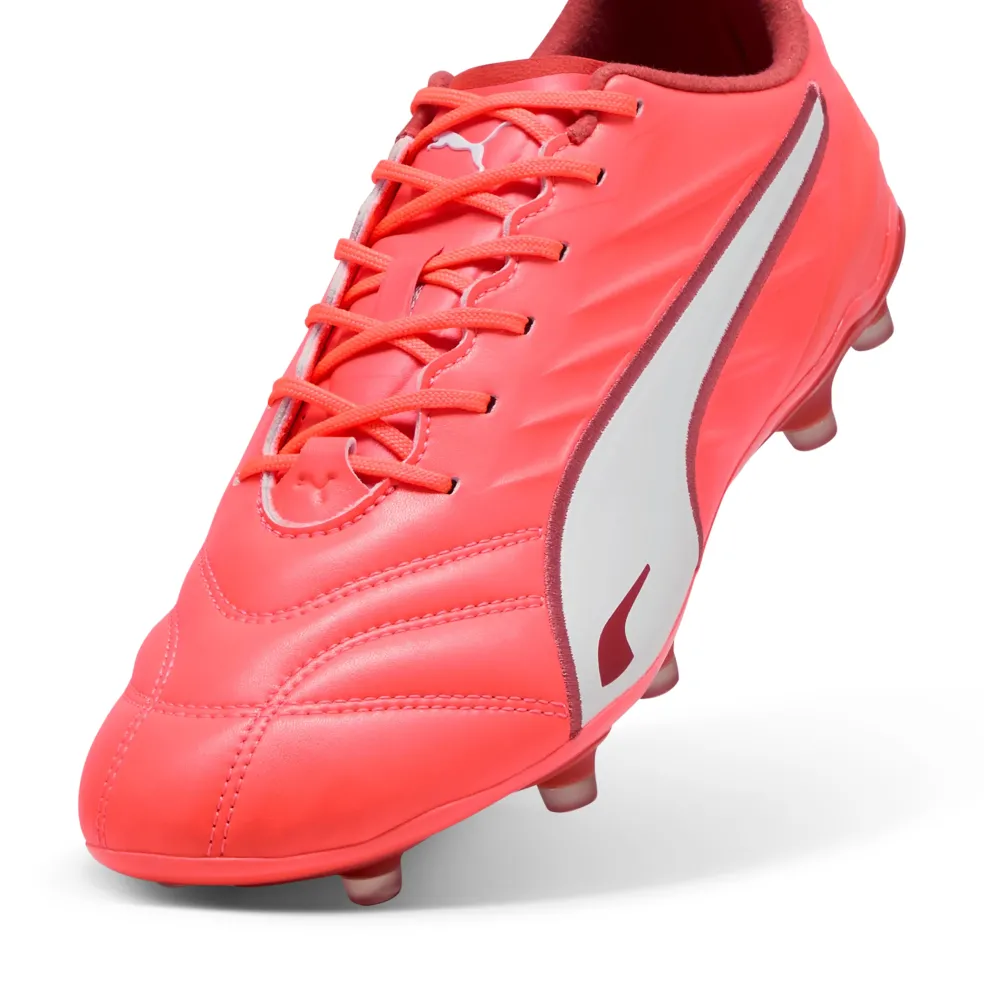 Puma KING PRO FG AG voetbalschoenen heren glowing red PUMA white red fire