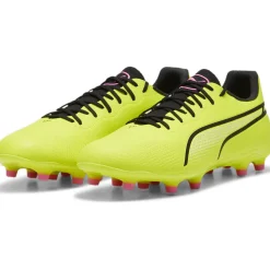 Puma KING PRO FG AG voetbalschoenen heren electric lime puma black poison pink