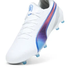 Puma KING ULTIMATE FG AG voetbalschoenen dames PUMA white bluemazing flat light grey sunset glow