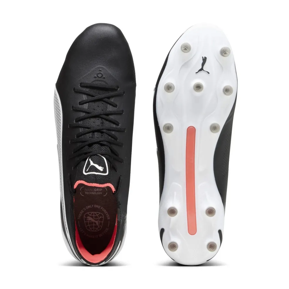 Puma King Ultimate FG AG voetbalschoenen heren PUMA black PUMA white fire orchid