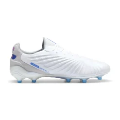Puma KING ULTIMATE FG AG voetbalschoenen heren PUMA white bluemazing flat light grey sunset glow
