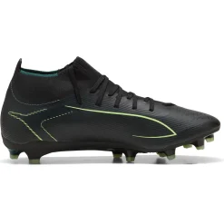 Puma Ultra 6 Match+ FG - AG voetbalschoenen PUMA black fizzy light green terrain
