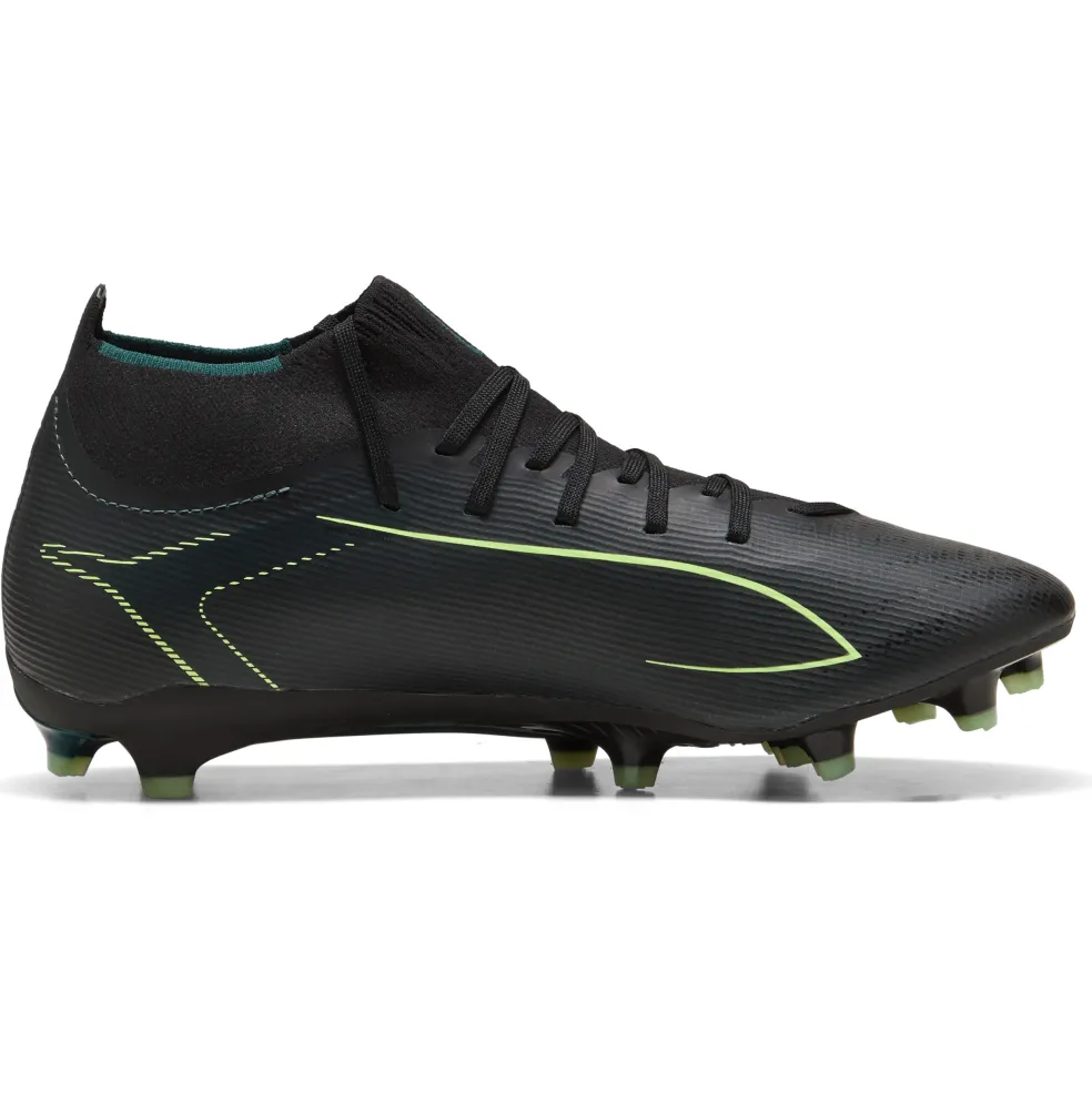 Puma Ultra 6 Match+ FG - AG voetbalschoenen PUMA black fizzy light green terrain