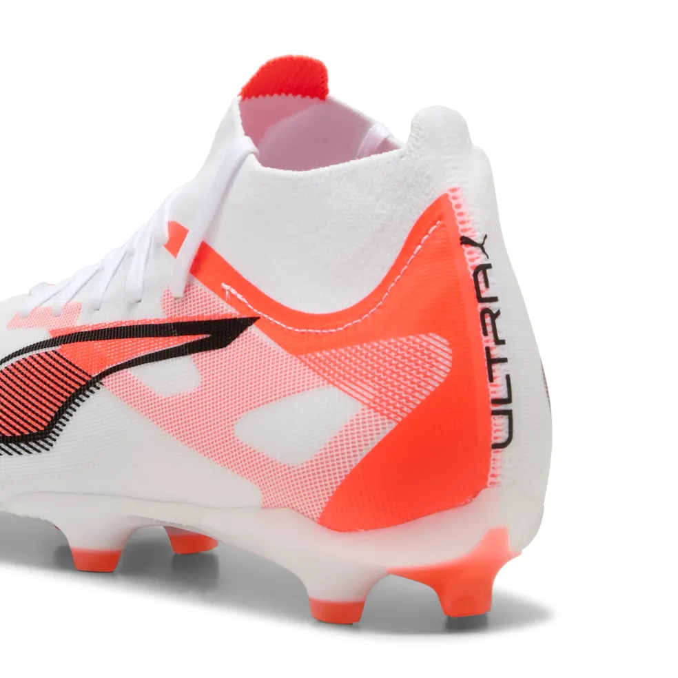 Puma ULTRA 5 MATCH+ FG AG voetbalschoenen heren PUMA white PUMA black glowing red