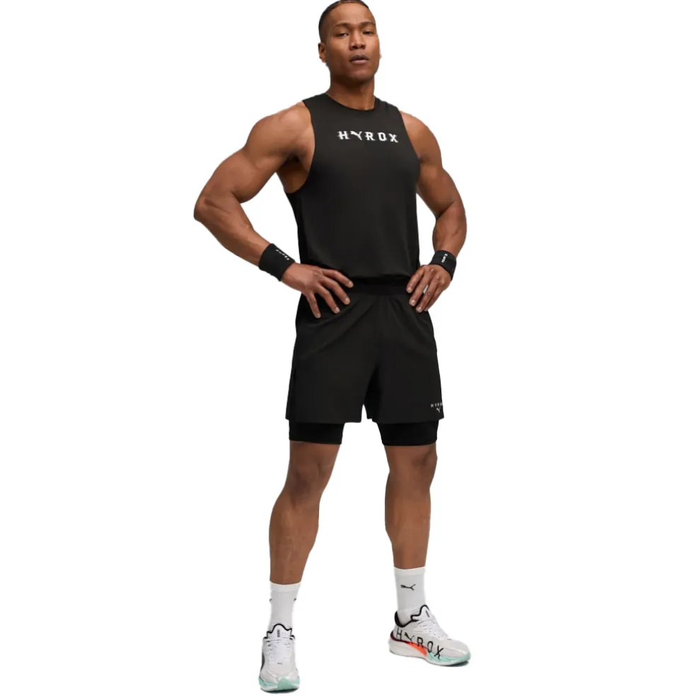 Puma x HYROX 2 in 1 short heren puma black