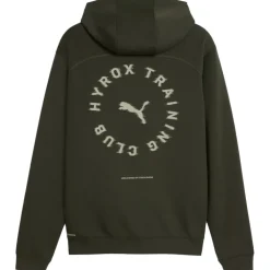 Puma x HYROX CLOUDSPUN hoodie heren dark olive