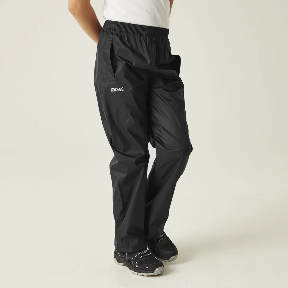 Regatta Pack It regenbroek junior black