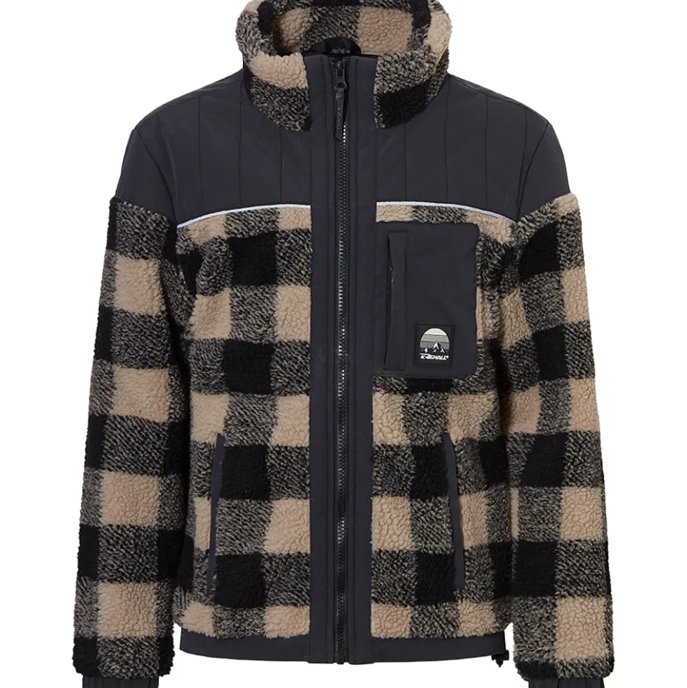 Rehall RITCHALL-R fleece vest junior stone check