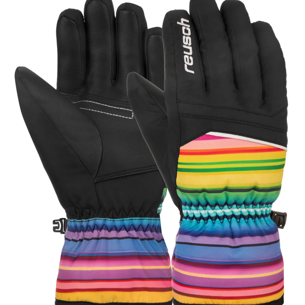 Reusch Alan handschoenen junior black multicolour lines