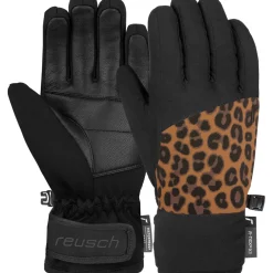 Reusch Beatrix R-TEX XT handschoenen junior black brown leopard