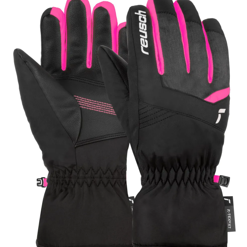Reusch Bennet R-TEX XT handschoenen junior black black melange pink glo