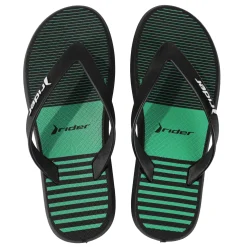 Rider R1 Style Kids slippers junior black green