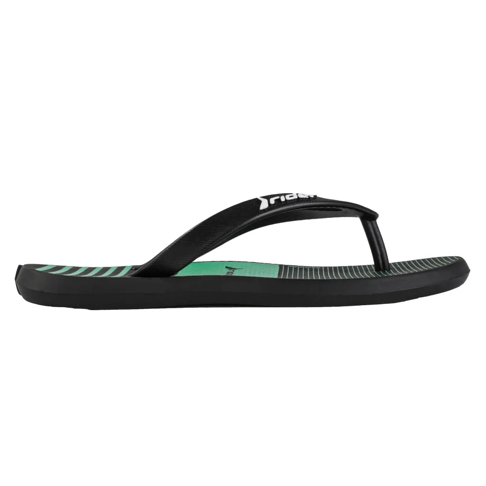 Rider R1 Style Kids slippers junior black green