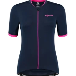 Rogelli Essential fietsshirt dames blauw roze