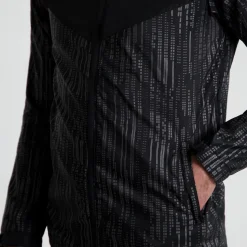 Rogelli Essential Hi Vis hardloopjack heren zwart reflection