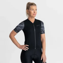 Rogelli Liquid fietsshirt dames zwart grijs