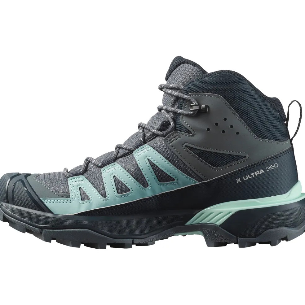 Salomon X ULTRA 360 GORE-TEX wandelschoenen dames turbulence carbon tourmaline