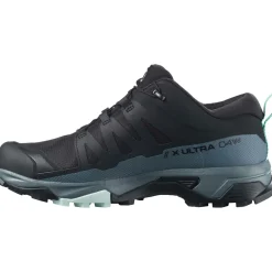 Salomon X Ultra 4 GTX wandelschoenen dames black stormy weather opal blue
