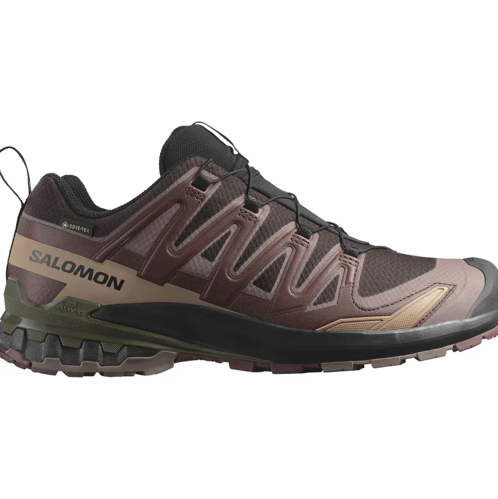 Salomon XA PRO 3D V9 GORE-TEX hardloopschoenen heren black coffee rum raisin olive night