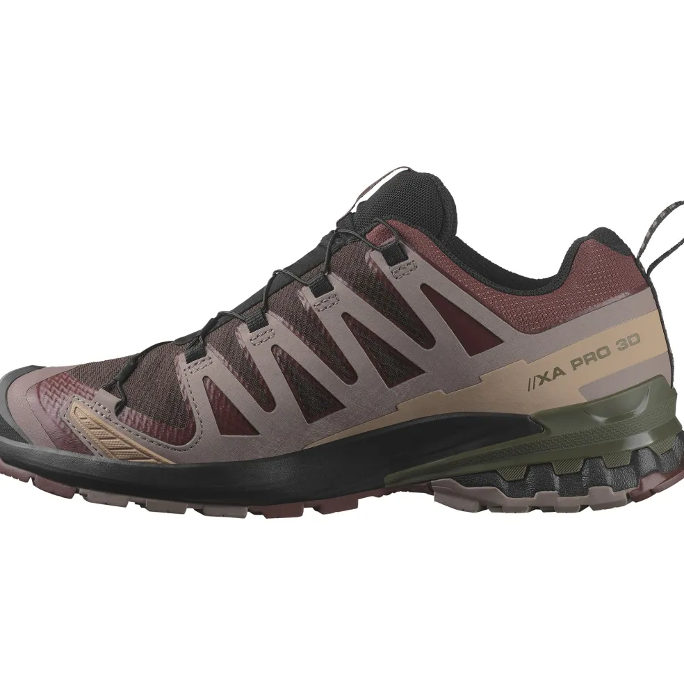 Salomon XA PRO 3D V9 GORE-TEX hardloopschoenen heren black coffee rum raisin olive night