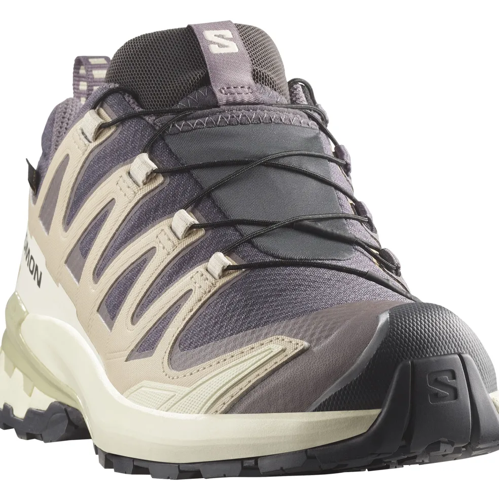 Salomon XA PRO 3D V9 GORE-TEX hardloopschoenen dames nine iron oxford tan alfalfa