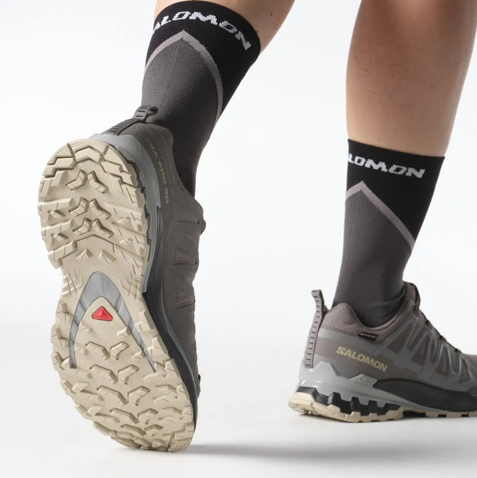 Salomon XA PRO 3D V9 GORE-TEX hardloopschoenen dames plum kitten black gull