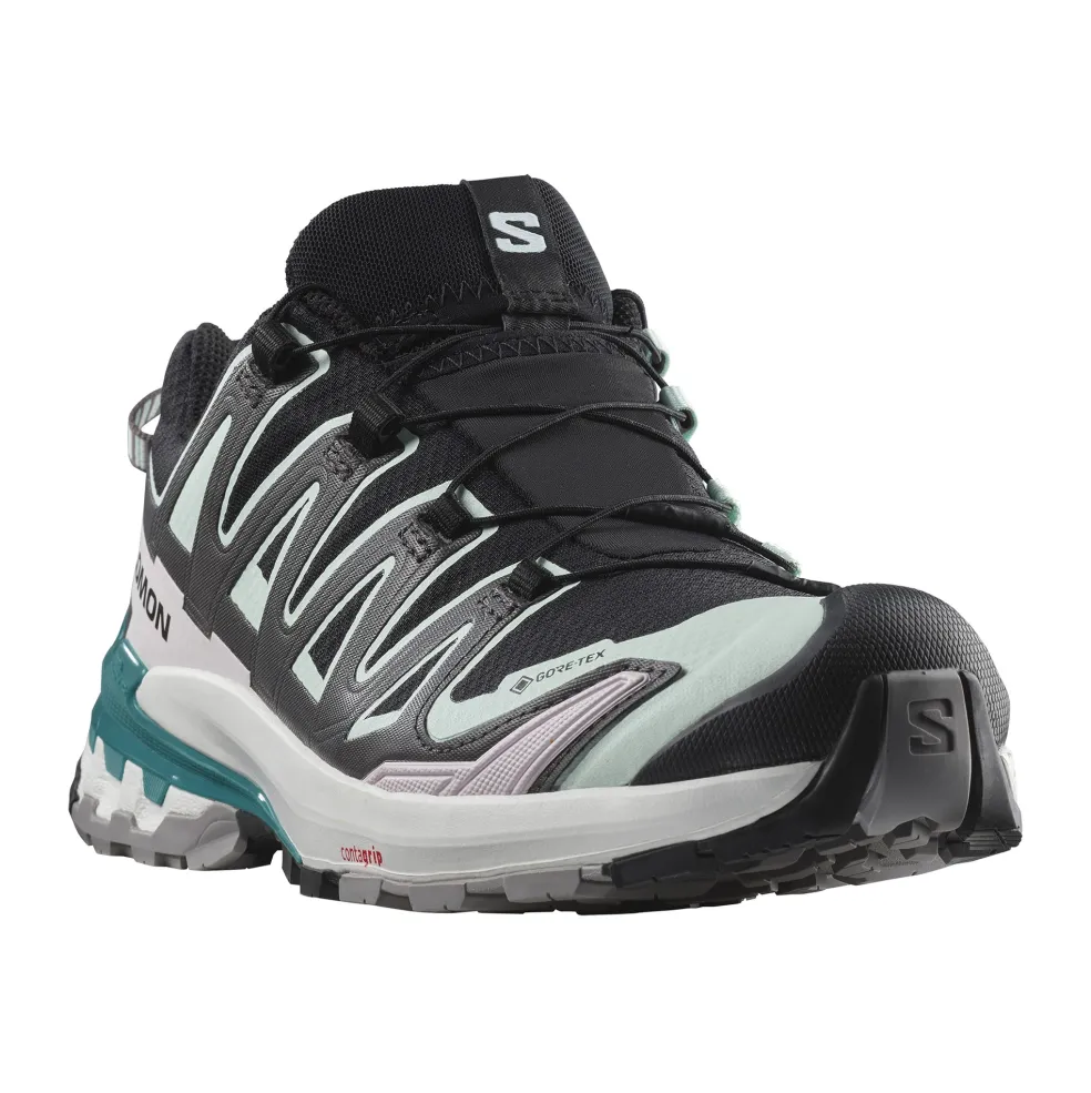 Salomon XA Pro 3D V9 GTX wandelschoenen dames black bleached aqua harbor blue