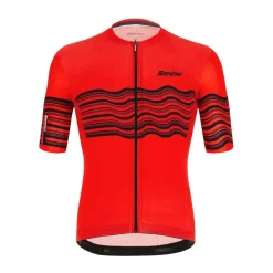 Santini Tono Profilo fietsshirt heren red