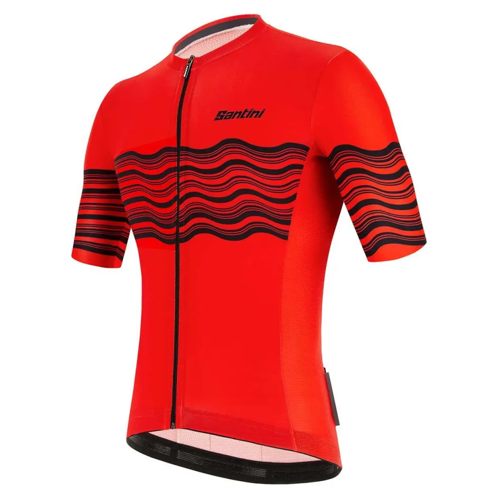Santini Tono Profilo fietsshirt heren red