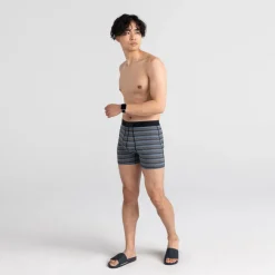 SAXX Quest QD mesh onderbroek heren solar stripe  twilight