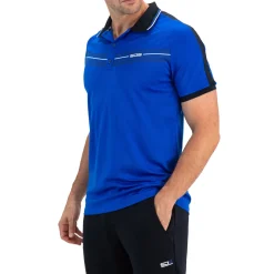 Sjeng Sports Celio tennispolo heren blue neon