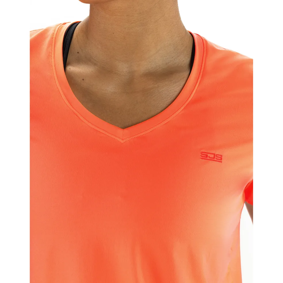 Sjeng Sports Ines tennisshirt dames vibrant orange