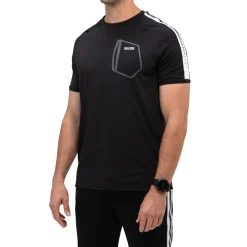 Sjeng Sports Sinclair tennisshirt heren black melange