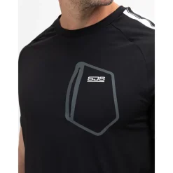 Sjeng Sports Sinclair tennisshirt heren black melange