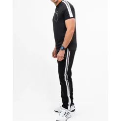 Sjeng Sports Sinclair tennisshirt heren black melange