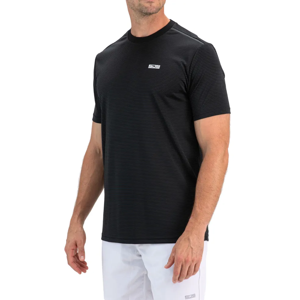 Sjeng Sports Tex tennisshirt heren black