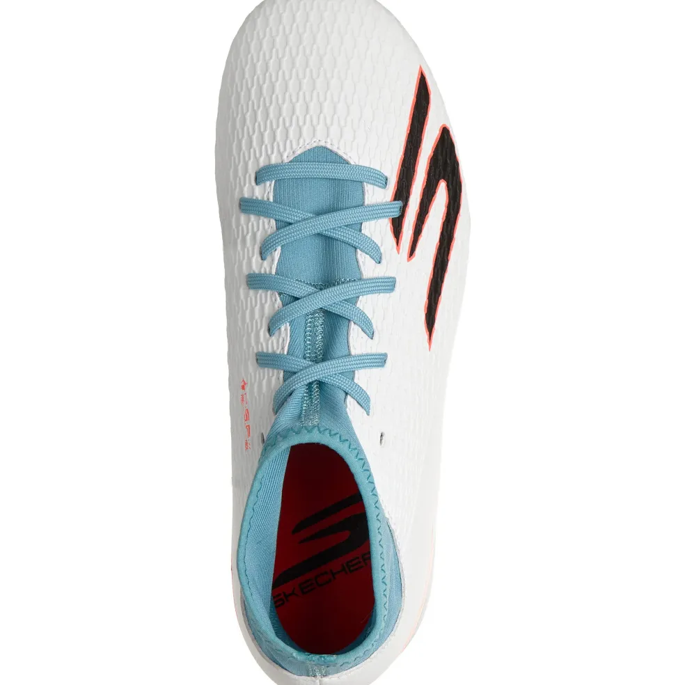 Skechers SKX_2 High MG voetbalschoenen junior white turquoise pink