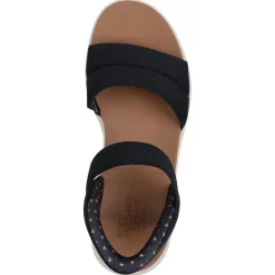 Skechers Slip-ins: BOBS Sun Ray sandalen dames black