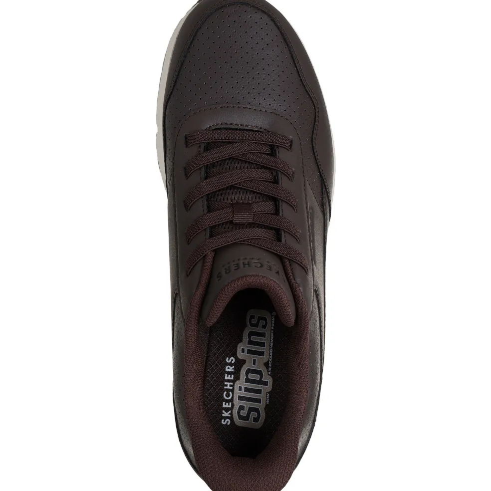 Skechers Slip-ins: UNO - Banksia Luxe schoenen heren chocolate