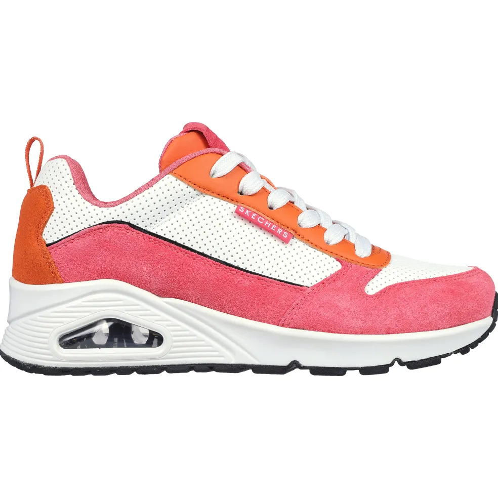 Skechers Uno - 2 Much Fun schoenen dames pink orange