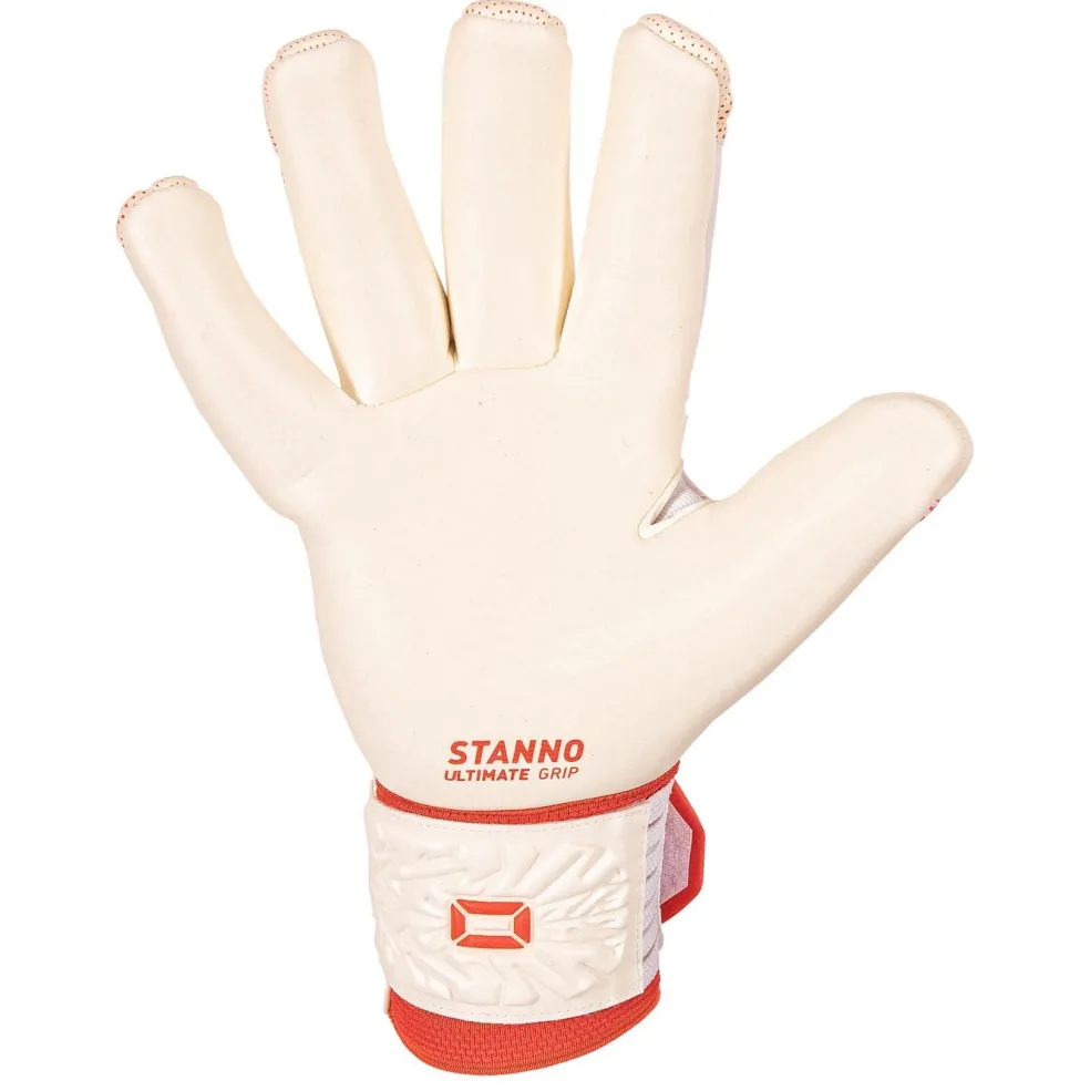 Stanno Ultimate Grip IV Goalkeeper keepershandschoenen white red