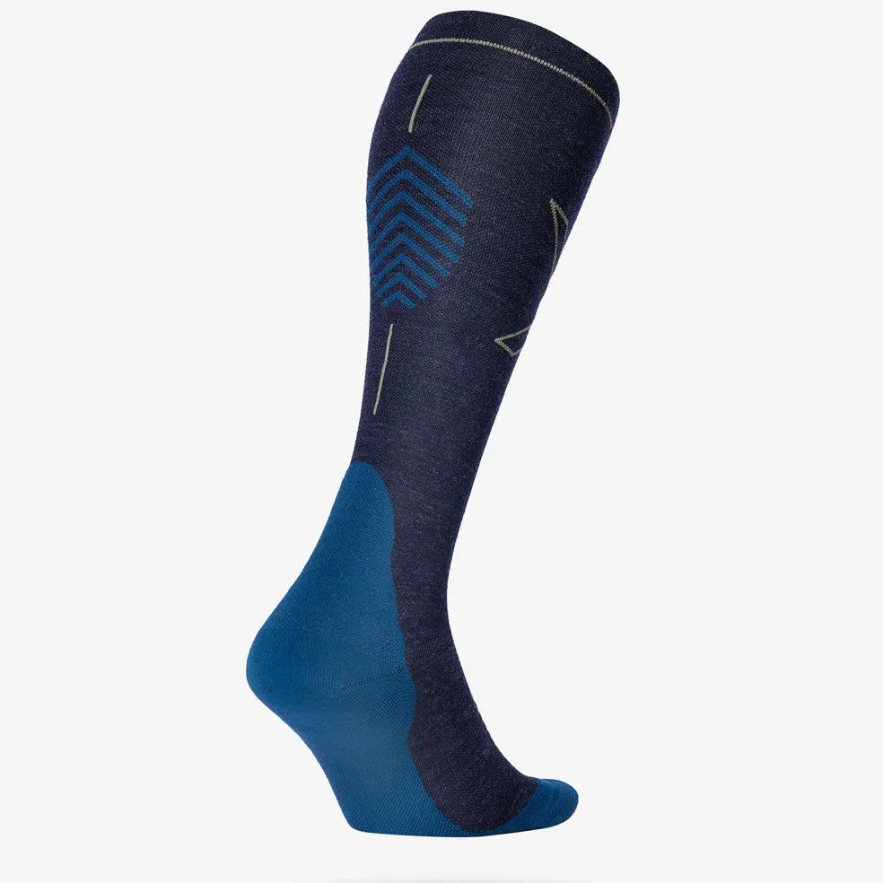 STOX Energy Socks Merino Hiking wandel compressiesokken heren dark blue olive