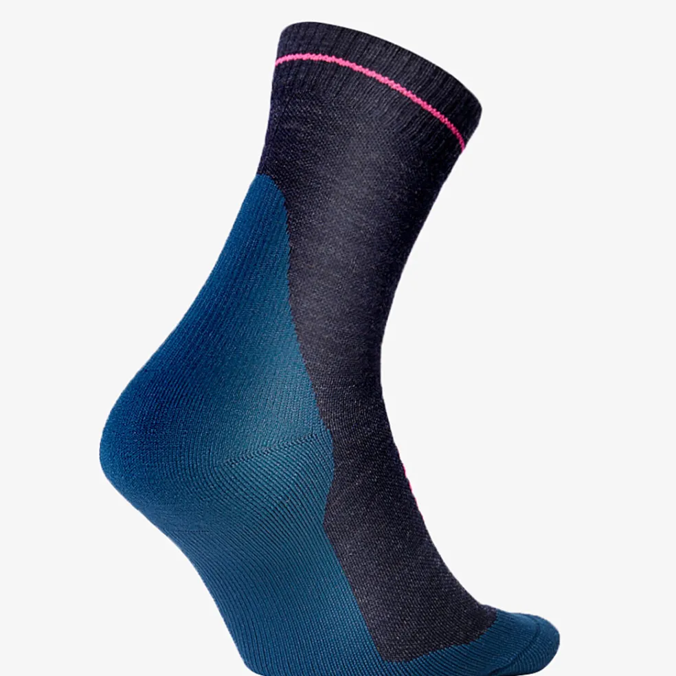 STOX Energy Socks Merino Hiking wandel compressiesokken dames dark blue pink