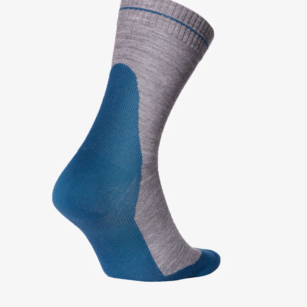 STOX Energy Socks Merino Hiking wandel compressiesokken heren silver grey teal