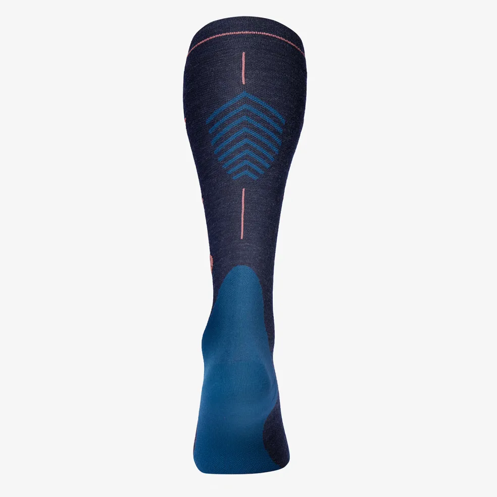 STOX Energy Socks Merino Hiking wandel compressiesokken dames dark blue coral