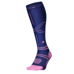 STOX Energy Socks Sports hardloop compressiesokken dames dark blue pink