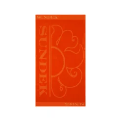 Sundek Jaqcuard strandlaken 180 x 100 cm fluo orange
